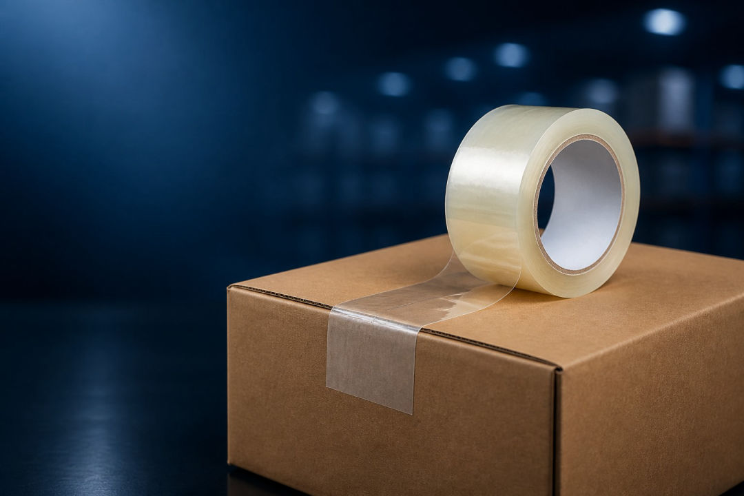 Clear BOPP packaging tape banner