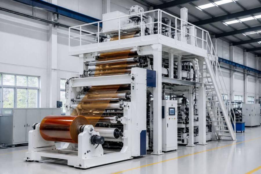 Gold finger tape coating machine