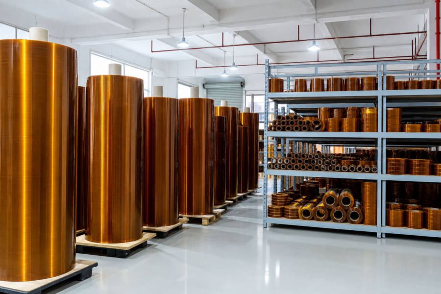 Gold finger tape roll storage