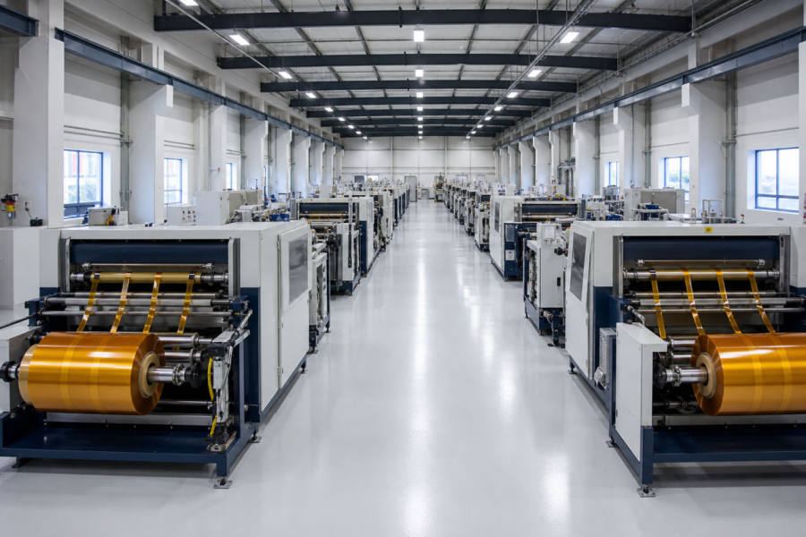 Gold finger tape production line