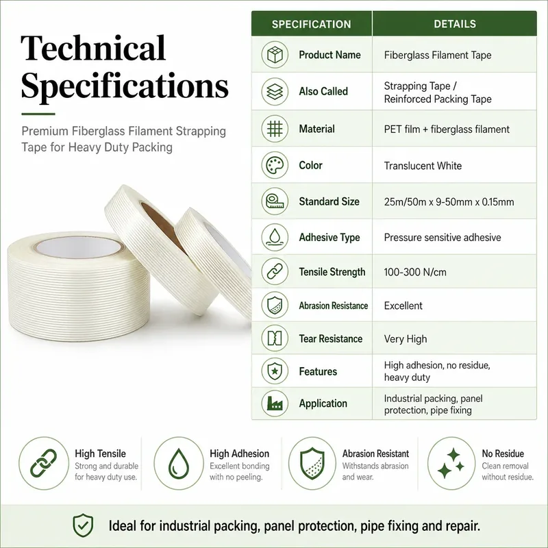 0.15mm Clear Fiberglass Cloth Tape view