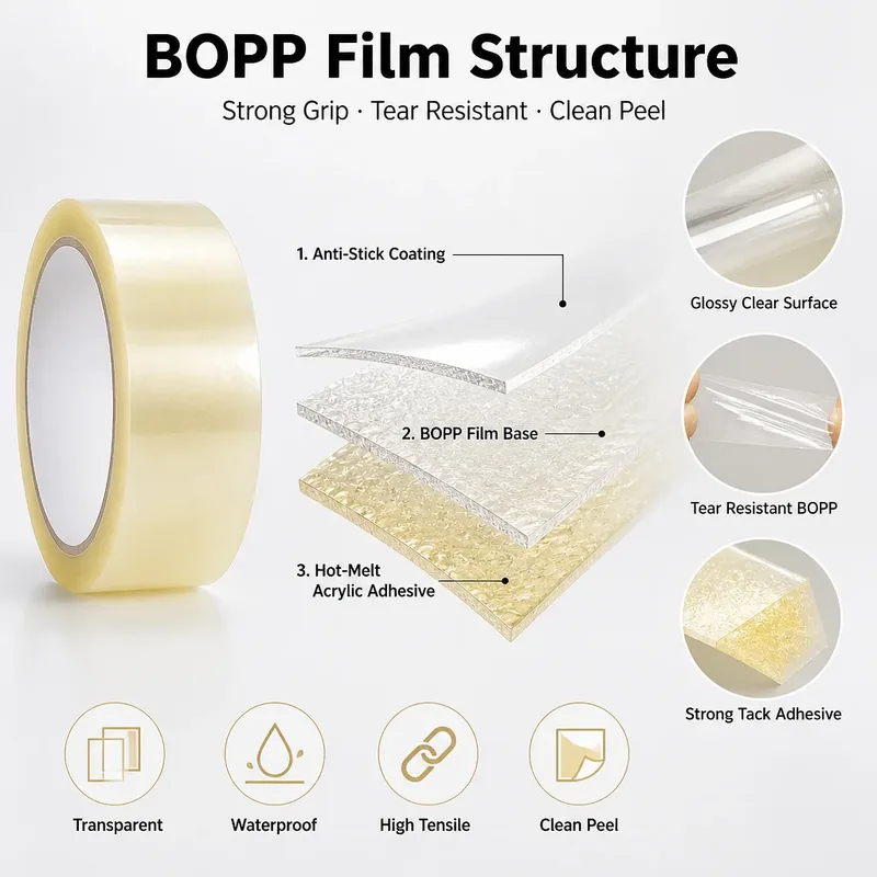 Clear BOPP Packing Tape view