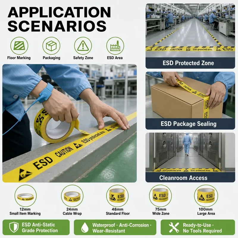 Customized Printed PVC Floor Marking Tape view