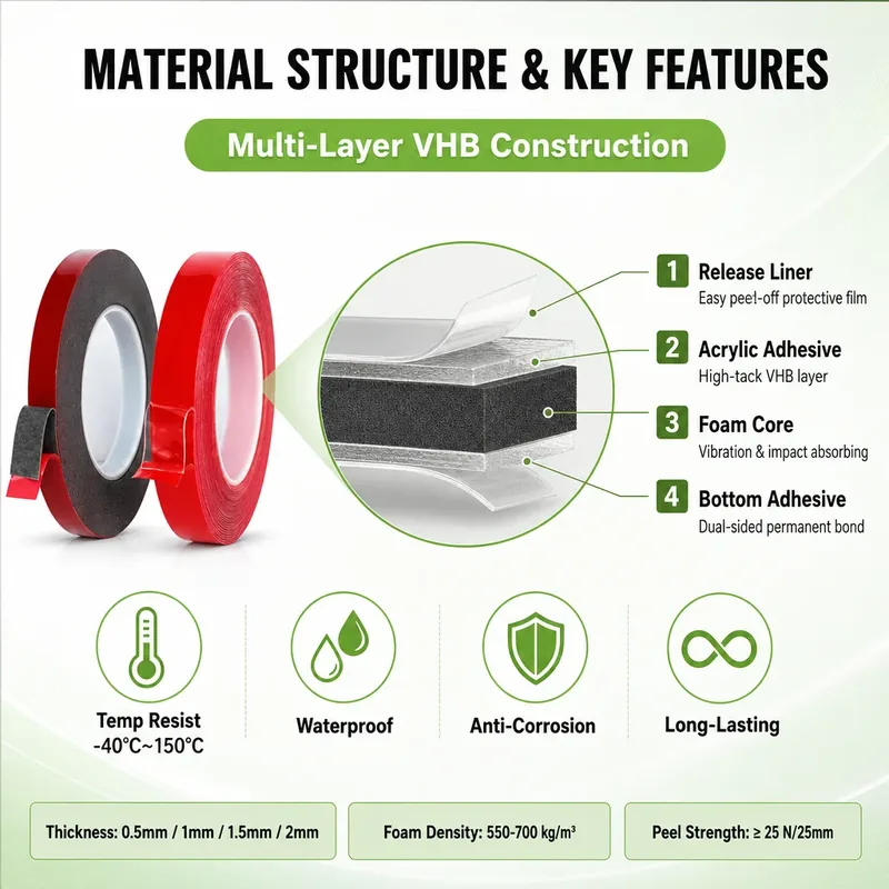 Double Sided PE PVC Acrylic Adhesive Tape view