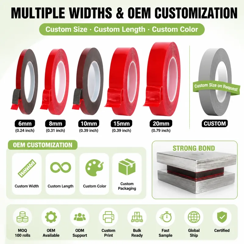 Double Sided PE PVC Acrylic Adhesive Tape view