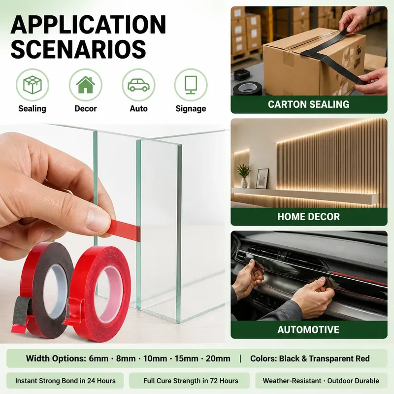 Double Sided PE PVC Acrylic Adhesive Tape view