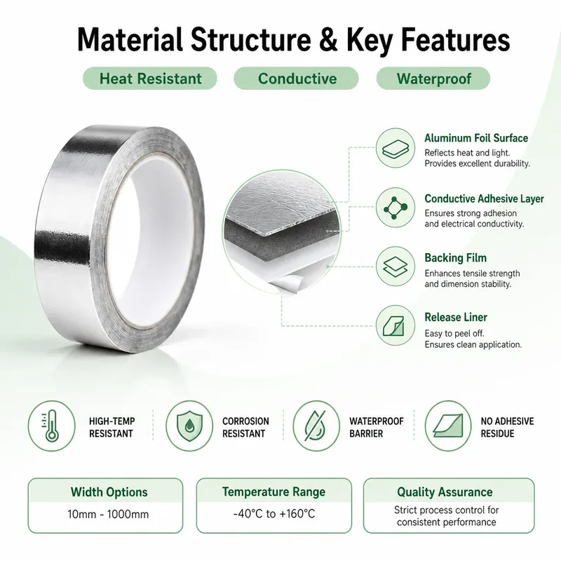 Heat-Resistant Aluminum Foil Tape view