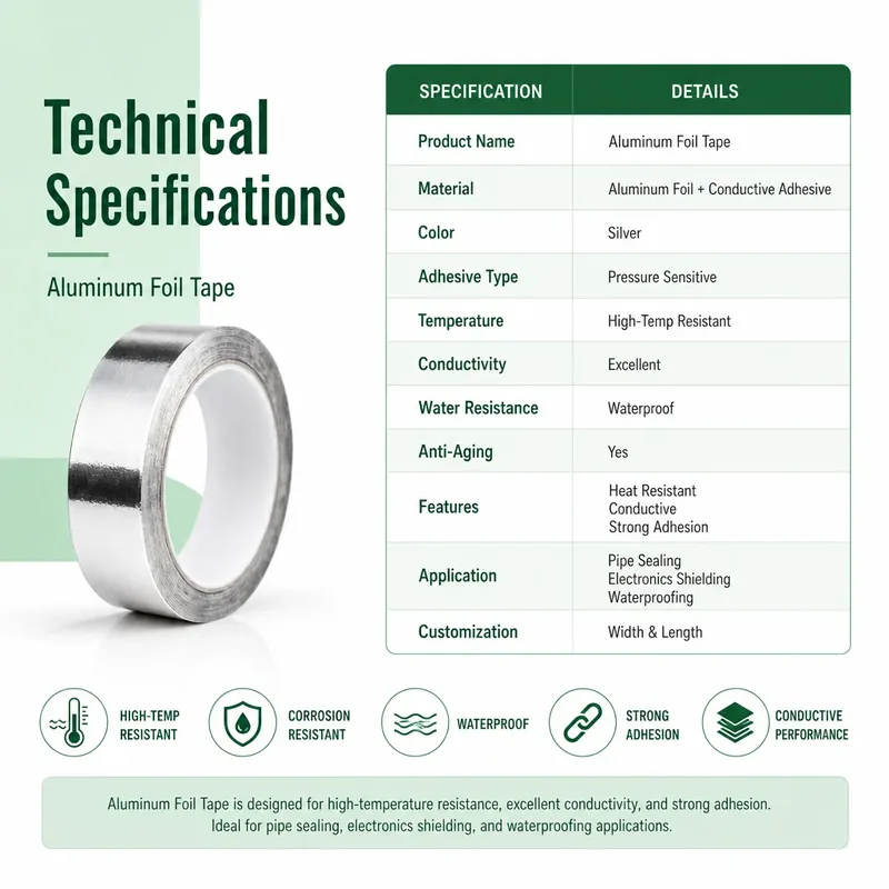 Heat-Resistant Aluminum Foil Tape view
