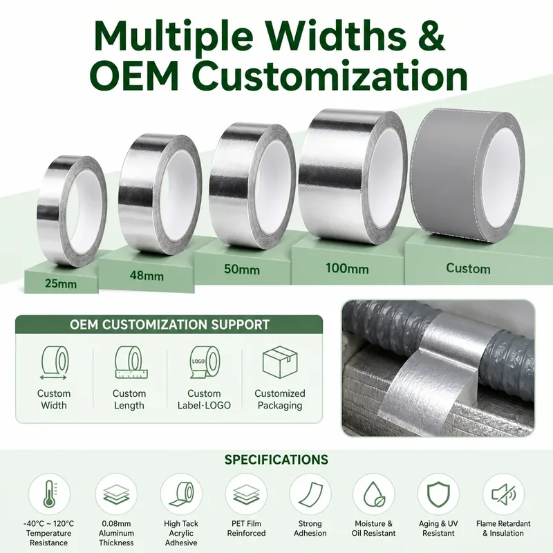 Heat-Resistant Aluminum Foil Tape view