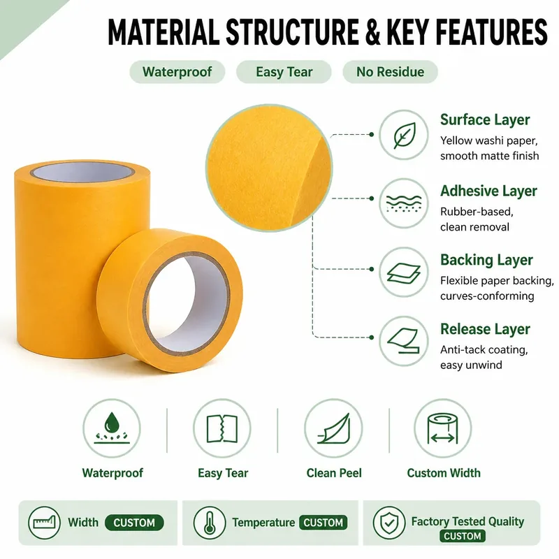 High Intensity Prismatic Paper Masking Tape view