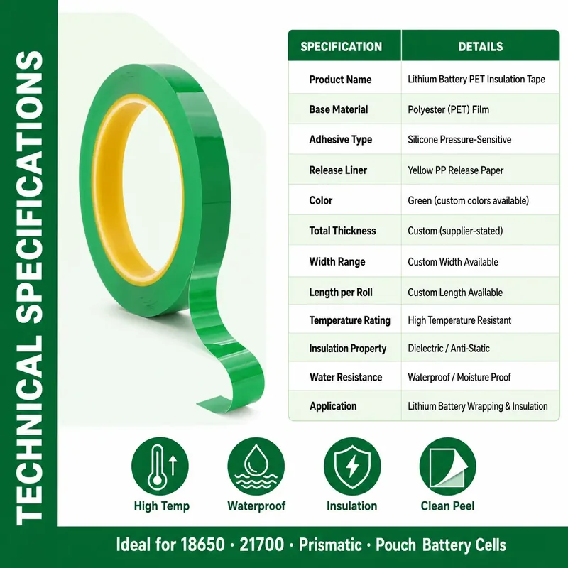 PET Lithium Battery Termination Tape view