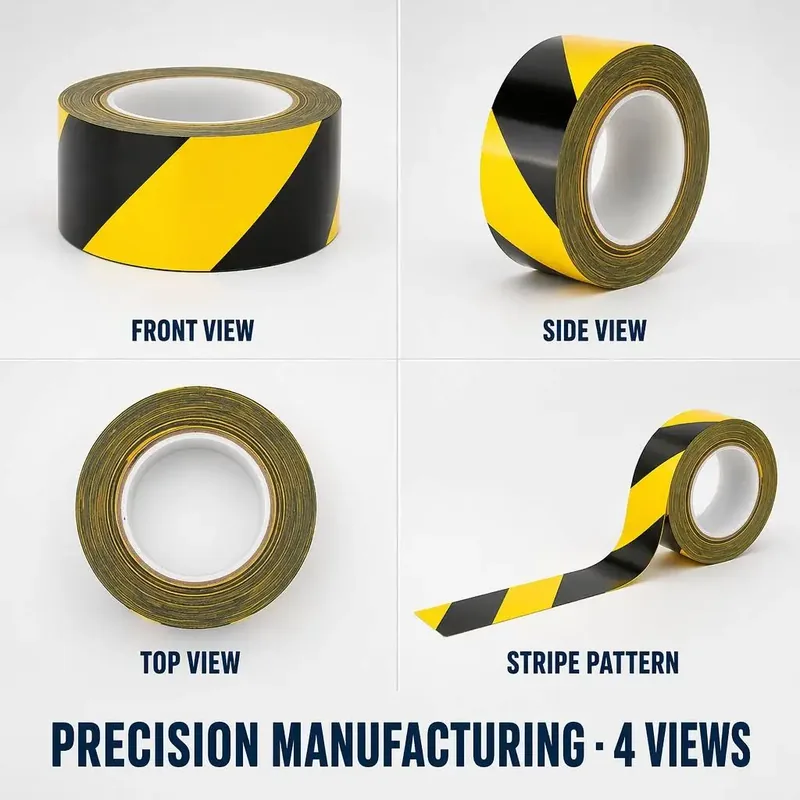 PVC/PE Warning Striped Adhesive Tape view