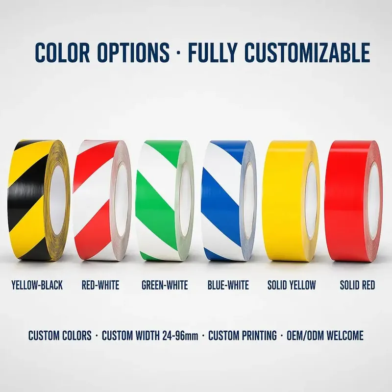 PVC/PE Warning Striped Adhesive Tape view