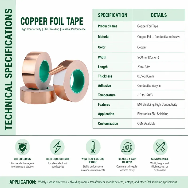 Single Sided Copper Foil Tape view