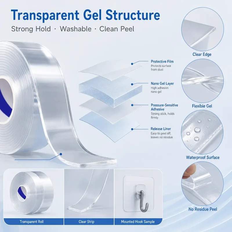 Transparent Pure Acrylic Nano Double Sided Tape view